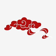 Cinnabar Red Chinese Wind Cloud Cinnabar Red Chinese Style Xiangyun Png And Vector With Transparent Background For Free Download Red Lantern Chinese Cloud Vector Clouds