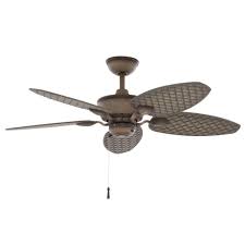 Hampton Bay Largo 48 In Indoor Outdoor Weathered Zinc Ceiling Fan 26685 The Home Depot Outdoor Ceiling Fans Ceiling Fan Hampton Bay