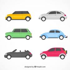 Collezione Di Auto Piatte Con Vista Laterale Vettore Gratuito Auto Photoshop Illustrazione