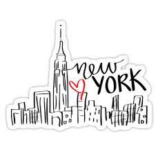 New York City Sticker By Amandaspac Printable Stickers Tumblr Stickers Hydroflask Stickers