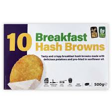 Mydibel 10 Breakfast Hash Browns 500g Aldi