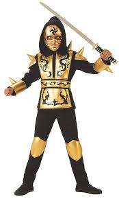 Gold Ninja Boys Costume