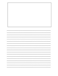 Preschool writing paper also available. Writing Paper With Picture Box By Little Miss Motivate And Educate