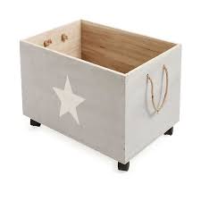 Caisse De Rangement A Roulettes En Bois Pour Enfant Star Rangements De Chambre Enfant Meubles Pour C Boite De Rangement Bois Caisse Rangement Meuble Enfant