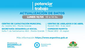 ¿hasta cuándo se pueden actualizar los datos? Ultima Semana Para Actualizar Datos Del Programa Potenciar Trabajo Esteban Echeverria