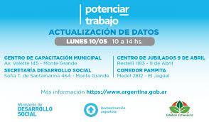 Vamos a otorgar un bono extraordinario de mitad de año a cerca de un millón de personas que forman parte del programa potenciar trabajo, con el objetivo de sostener sus ingresos e inyectar dinero que. Ultima Semana Para Actualizar Datos Del Programa Potenciar Trabajo Esteban Echeverria