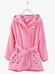 Linge peignoirs de bain personnalises mapetitefabrique com. Peignoir De Bain Enfant A Capuche A Personnaliser Rose Vertbaudet