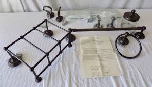 Shop pottery barn for expertly crafted bathroom decor and bathroom furniture. Never Used 7 Piece Pottery Barn Clifton Antique Brass Bath Collection W All Hardware July 2019 Estate Auction K Bid
