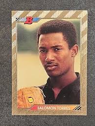 1992 Bowman Baseball #584 Salomon Torres Gold Foil