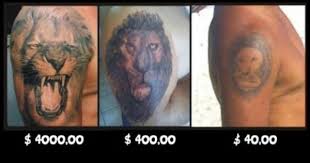 Lion Tattoos And Their Prices Funny Tattoos Bad Tattoos Tattoo Fails