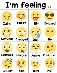 Emoji Feeling Chart (con imágenes) | Ingles para preescolar ...