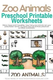 zoo animals printable worksheets and resources pre k