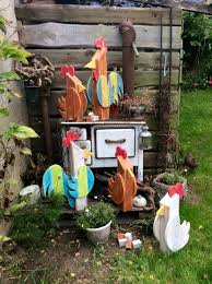 Osterdeko Aus Alten Balken Balkenhuhner Osterdeko Gartendeco Selber Machen Bastelarbeiten