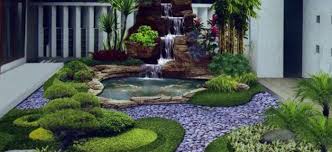 Halaman minimalis modern tidak membutuhkan banyak ornamen atau furniture. Desain Taman Minimalis Untuk Rumah Tukang Taman Jogja Jasa Taman Di Jogja
