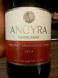 This wine is difficult to find. 2014 Kavaklidere Ancyra Cabernet Sauvignon Syrah Vivino