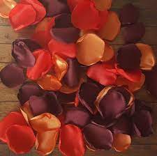 How to crochet easy orange petals flower doily step by step tutorialmaterials used: Burgundy Rose Petals Flower Petals Burnt Orange Wedding Etsy Burnt Orange Weddings Fall Wedding Decorations Orange Wedding