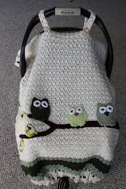 Baby Blanket Infant Tented Car Seat Cover Stroller Car Blanket Owls Crochet Car Seat Cover Crochet Car Crochet Baby