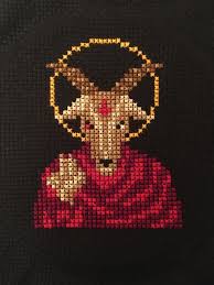 Goat cross stitch pattern | hand embroidery, cross stitch. Hey Baby Stitch The Goat Ghostbc