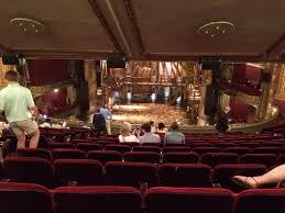 view of hamilton stage from back row of the mezzanine