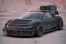 This Off Road Tesla Roadster Is A Next Level All Electric Safari Rally Car Dr Wong Emporium Of Tings Web Magazine In 2020 Tesla Roadster Tesla Roadsters