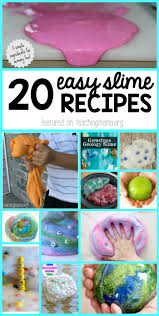 Make in two or more different colours, add glitter if you like, and roll the batches of slime into rough sausage shapes. 20 Easy Ways To Make Slime