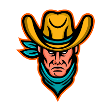 American Cowboy Sports Mascot In 2021 Mascot Logo Design Instagram Logo
