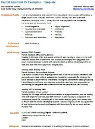Complete information to the interviewers. Payroll Assistant Cv Example Learnist Org