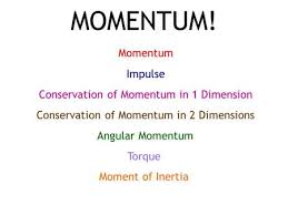Maybe you would like to learn more about one of these? Momentum Momentum Impulse Conservation Of Momentum In 1 Dimension Ppt Video Online Download