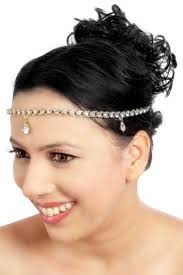 Bridal Mang Patti Design Classy Design Gold Finish Matha Patti RICH LADY  2067620