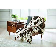 The cowhide rug industry only uses the skins of cows who are farmed for meat and dairy products. Better Homes Gardens Faux Fur Cowhide Throw Blanket 1 Each Walmart Com Walmart Com