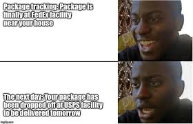 Usps tracking® 9400 1000 0000 0000 0000 00. Package Tracking In A Nutshell Meme