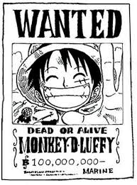 L'histoire raconte les aventures de monkey d. Coloriage One Piece Wanted Luffy Novocom Top