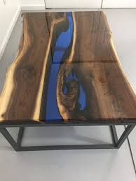 Free Shipping On This Black Walnut Resin Coffee Table This Table Is 46 Long 30 Wide And 18tall This Table Is So Resin Furniture Wood Resin Table Coffee Table