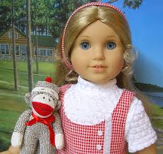 My Vintage Sock Monkeys & American Girl Julie with hers…