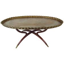 Moroccan Style Bronze Engraved Coffee Table 1stdibs Com Coffee Table Moroccan Style Table