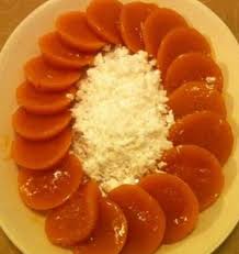 This kind of islam in is usually served as merienda or snacks and dessert for us,filipinos. Cuchinta Kutsinta By Anna Lissa