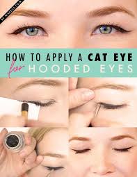 How To Apply A Cat Eye Depending On Your Eye Shape Makeup Com Hooded Eye Makeup Eyeliner For Hooded Eyes Hooded Eyes