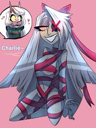 Rule 34 Dev - 1boy 1girls abs ambush_(trap) angel_dust_(hazbin_hotel)  bare_midriff big_breasts blonde_hair blush blush_stickers bottomless  breast_envy breasts busty charlie_morningstar_(hazbin_hotel) chest_tuft  cleavage clothing comparing ...