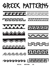 Greek Patterns Handout Greek Pattern Ancient Greek Art Greece Art