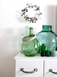 Vintage Glasballon Weinballon Turkis Weithals Deko Im Glas Ballonflasche Blumen Vase