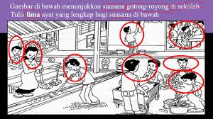 Gambar gotong royong di sekolah kartun bestkartun. Bina Ayat Teknik Sibudimana Youtube