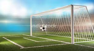 These two definitions are both used to explain what a goal is, but clearly refer to two different things. Soccer Field With Football Ball And Soccer Goal 3d Illustration Backgrounds Textures Indivstock
