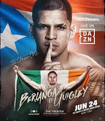 Don't miss the blockbuster middleweight match between undefeated Champ  Edgar Berlanga vs Jason Quigley Sat June 24th at Madison Square Garden!