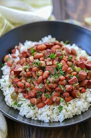 Red beans are simmered, slowly, with ham hock. Cajun Red Beans Rice Yummy Healthy Easy