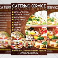 Catering Food A5 Flyer Template Exclsiveflyer Free And Premium Psd Templates Catering Menu Design Catering Food Catering Design
