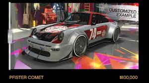 Gta Online Pfister Comet Benny S Original Motor Works Youtube