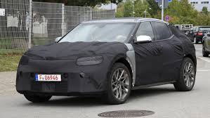 The rising beltline and roofline take after the concept car. New 2022 Genesis Gv60 Electric Crossover Caught On Camera Auto Express