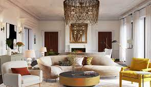 Perhaps the living room you're imagining is sharp and oblique, layered with sharp lines and accent colors scattered along a black and white base. 5 Ways To Create A Calm Cool Contemporary Living Room Havenly Blog Havenly Interior Design Blog