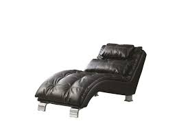 10% coupon applied at checkout. 550075 Wildon Home Dilleston Black Leather Like Vinyl Tufted Design Chaise Lounger With Chrome Legs