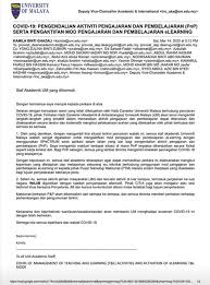 This sample letter contains english translation, in highlight, as a guide. Activation Of E Learning Teaching University Of Malaya Facebook